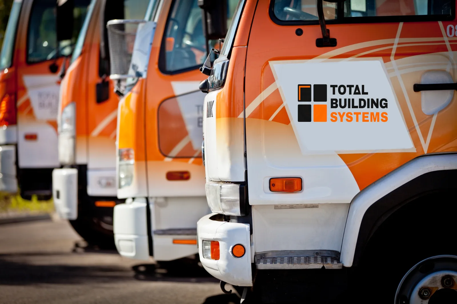 Total Building Systems delivery fleet